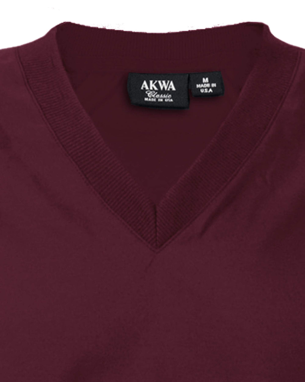 Akwa Made in USA Men's Microfiber Water Repellent V-Neck Pullover Golf Vest