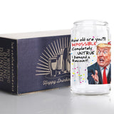 Funny Trump Birthday Glass - Trump Birthday Gifts for Men, Donald Trump Gifts for Men, Funny Birthday Gift for Women, Trump Gifts, Birthday Gift for Husband, Trump Stuff, Maga Merch (SHOT GLASS)