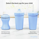 Re-Play Made in USA 10 Oz. Sippy Cups for Toddlers, Pack of 4 - Reusable Spill Proof Cups for Kids, Dishwasher/Microwave Safe - Hard Spout Sippy Cups for Toddlers 3.13" x 6.25", Desert Roses