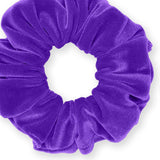 Velvet Scrunchies Premium Plush Soft Ponytail Holder Made in the USA Black