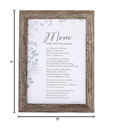 Mom, Now That I'm Older- Gift for Mom from Daughter Or Son for Mother's Day, Christmas, Birthday - Made in USA - Mom's 50th/70th/80th Birthday Gift, 5 x 7 inches, Wood Color