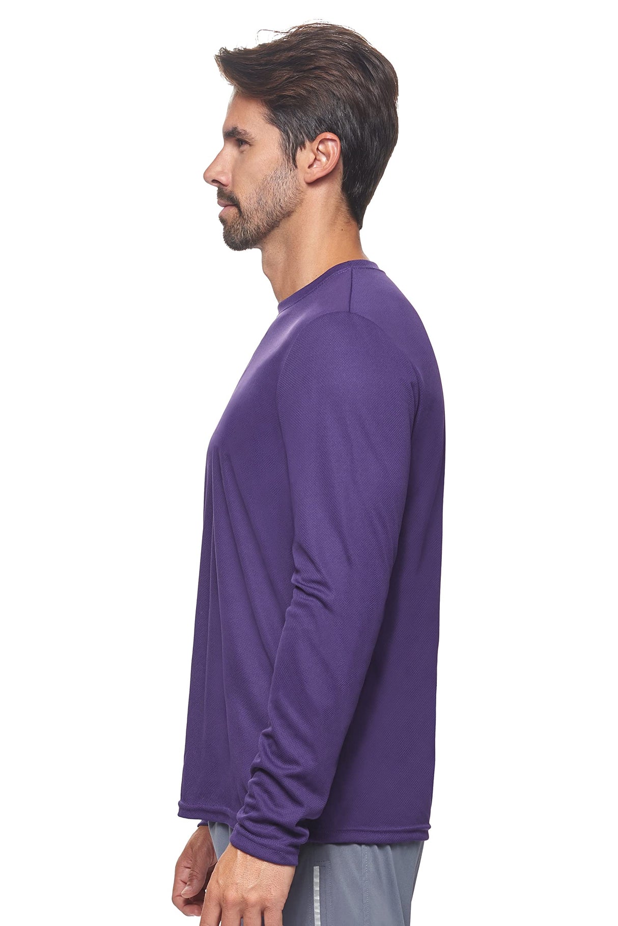 Expert Brand USA-Made Men's Oxymesh Dry Fit Athletic Long Sleeve Shirt