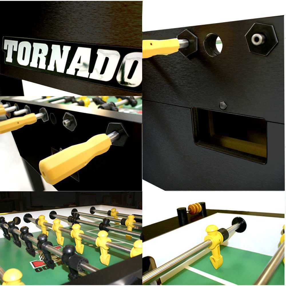 Tornado Tournament 3000 Foosball Table - Made in The USA - Commercial Quality for The Home - Incredible Table Soccer Game