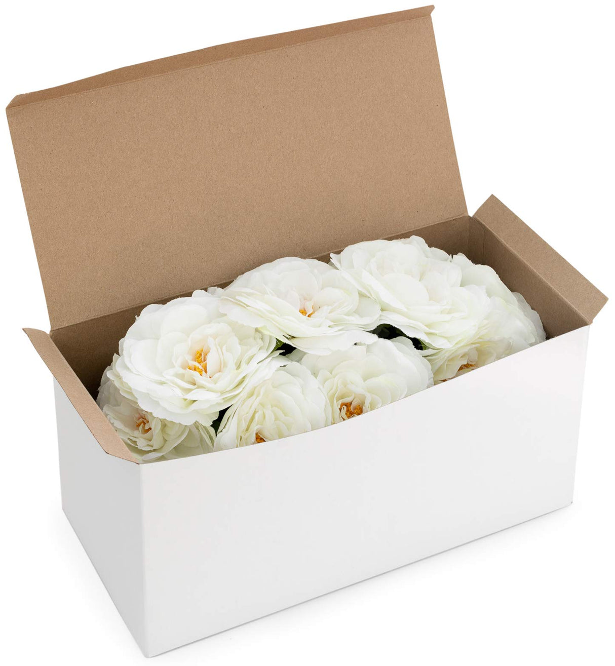 Made in USA 10-Count Recycled Brown Kraft Gift Boxes (5" X 5" X 3") with Tuck Lids for Weddings, Crafting and Baking Packaging Needs