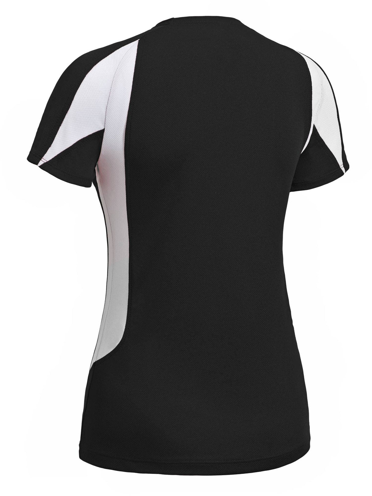Expert Brand USA-Made Women's Oxymesh Dry Fit Color Blocked Athletic T-Shirt