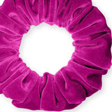Velvet Scrunchies Jumbo Size Plush Big Ponytail Holders Thick Braided Locked Hair Big Made in the USA Green Pine