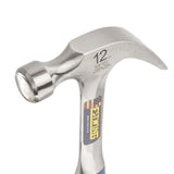 ESTWING Hammer - 12 oz Curved Claw with Smooth Face & Shock Reduction Grip - E3-12C