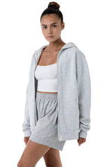 Los Angeles Apparel Heavy Fleece Zip-Up Hoodie (Piece Dye)