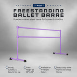 VITA Barre Portable Freestanding Double Ballet Barre, Extreme, Steel | Fixed Height, Made in USA, Home or Gym Exercise Equipment for Kids & Adults | Dance, Fitness, Pilates