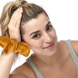 Velvet Scrunchies King Size Leopard XXL Plush Ponytail Holders Oversized Big Made in the USA