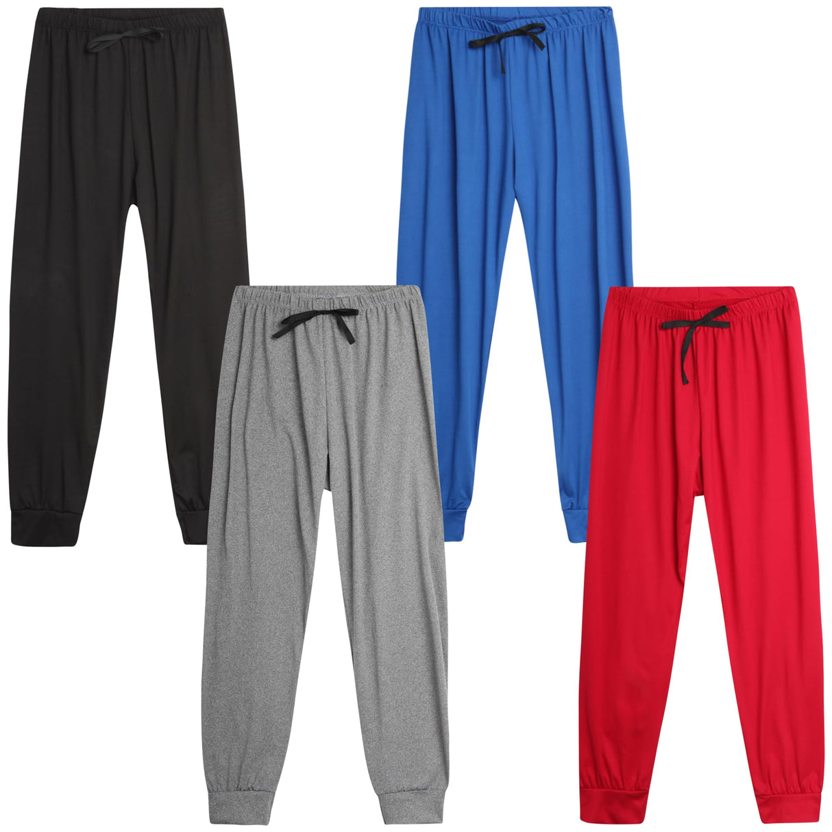 Sweet Hearts Girls' Sweatpants - 4 Pack Super Soft Athletic Performance Jogger Pants: Made in USA (7-16)