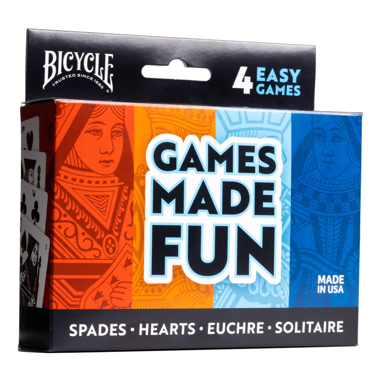 Bicycle Nertz Playing Card Game, 8 Decks of Playing Cards, Fast, Fun, Competitive Multiplayer Solitaire Game, Up to 8 Players, Jumbo Index