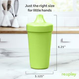Re-Play Made in USA 10 Oz. Sippy Cups for Toddlers, Pack of 4 - Reusable Spill Proof Cups for Kids, Dishwasher/Microwave Safe - Hard Spout Sippy Cups for Toddlers 3.13" x 6.25", Desert Roses