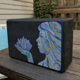 Embrace The Block™ Colorful Woman Yoga Block (Black)