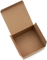 Made in USA 10-Count Recycled Brown Kraft Gift Boxes (5" X 5" X 3") with Tuck Lids for Weddings, Crafting and Baking Packaging Needs
