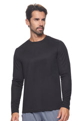 Expert Brand USA-Made Men's Oxymesh Dry Fit Athletic Long Sleeve Shirt