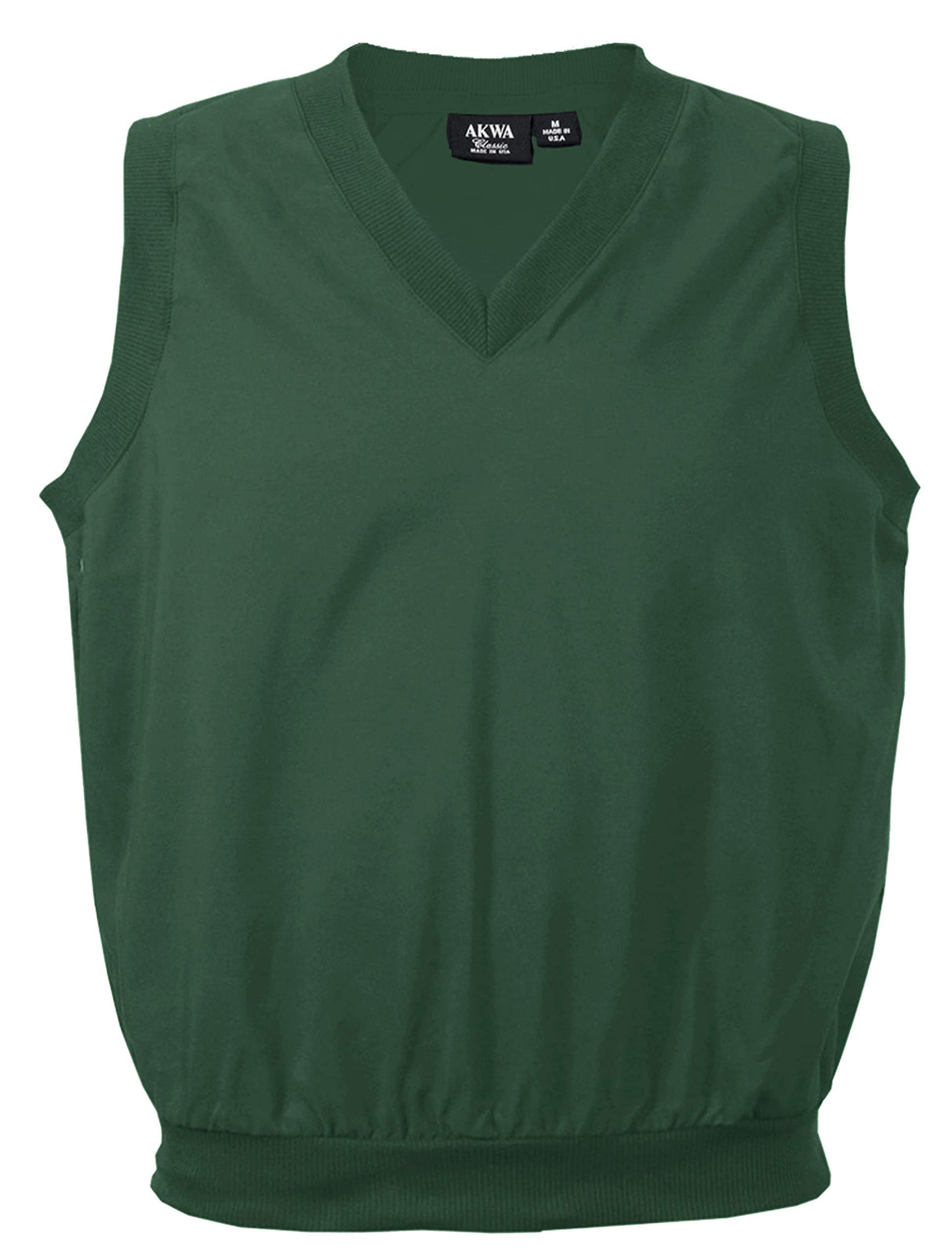 Akwa Made in USA Men's Microfiber Water Repellent V-Neck Pullover Golf Vest