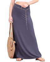 Popana Womens Long Maxi Skirt - Made in USA Long Skirts for Women Trendy - Casual Convertible Sundress Plus Size Maxi Skirt