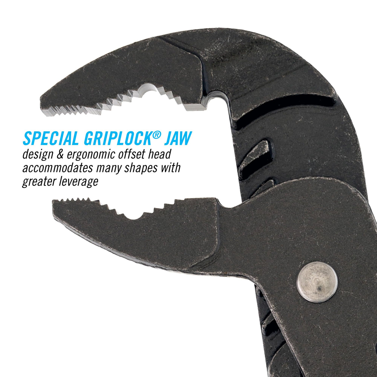 CHANNELLOCK GLS-3 3-Piece GRIPLOCK Tongue & Groove Pliers Set, 6.5", 9.5", 12.5" Water Pump Pliers, Patented PERMALOCK Fastener, Forged High Carbon Steel, Made In the USA