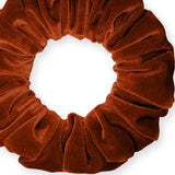 Velvet Scrunchies Jumbo Size Plush Big Ponytail Holders Thick Braided Locked Hair Big Made in the USA Green Pine