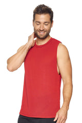 Expert Brand USA-Made Men's Soft Casual Activewear Siro Raw Edge Muscle Tee