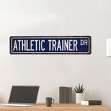Athletic Trainer Street Sign Athletic Trainer Gift- Made In USA - Gifts For Trainer Athletic Trainer Gifts Fitness Gifts Sports Trainer Gift Custom Sign 104180021075
