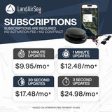 LandAirSea 54 GPS Tracker - Made in the USA from Domestic & Imported Parts. Long Battery, Magnetic, Waterproof, Global Tracking. Subscription Required