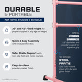VITA Barre Portable Freestanding Double Ballet Barre, Extreme, Steel | Fixed Height, Made in USA, Home or Gym Exercise Equipment for Kids & Adults | Dance, Fitness, Pilates