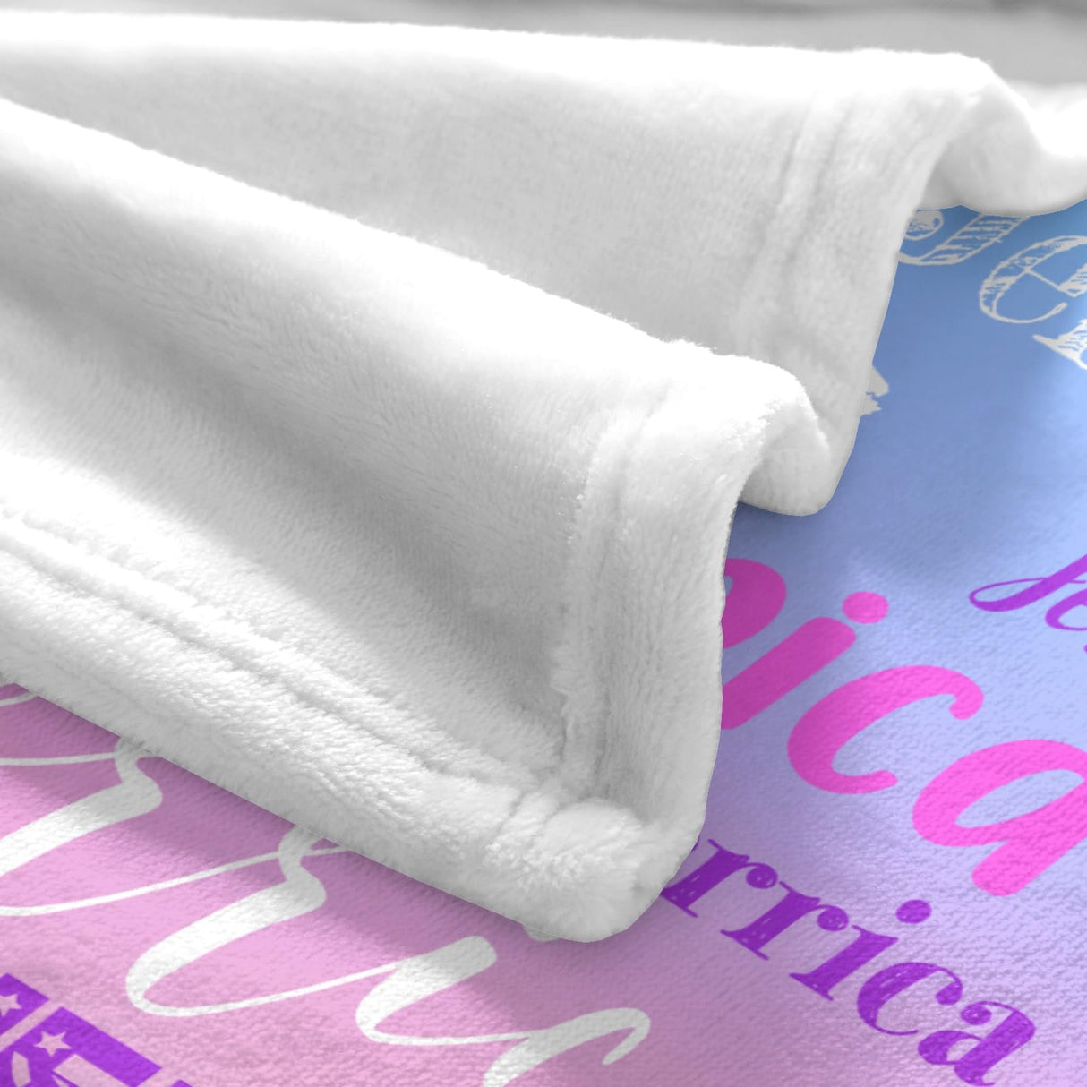 Custom Blanket with Name, Soft Cozy Personalized Name Blankets for Kids, Girls, Boys, Adults, Customized Christmas Blanket for Women, Men, Newborn, New Mom, Red Colors, Made in USA