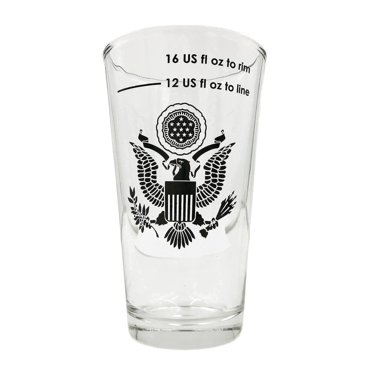 B53 Nucleated Beer Pint Glasses, Better Head Retention, Drinking, Aroma and Flavor, All-American Patriotic 16 Ounce Stackable Pint Craft Beer Glass Tumbler Set of 4
