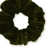 Velvet Scrunchies Premium Plush Soft Ponytail Holder Made in the USA Black