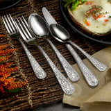 Liberty Tabletop Oliver Puppy 40 Piece Flatware Set Service for 8 Dog Themed Stainless Steel Silverware Made in the USA (40)