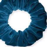 Velvet Scrunchies Jumbo Size Plush Big Ponytail Holders Thick Braided Locked Hair Big Made in the USA Green Pine