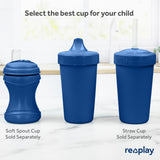 Re-Play Made in USA 10 Oz. Sippy Cups for Toddlers, Pack of 4 - Reusable Spill Proof Cups for Kids, Dishwasher/Microwave Safe - Hard Spout Sippy Cups for Toddlers 3.13" x 6.25", Desert Roses