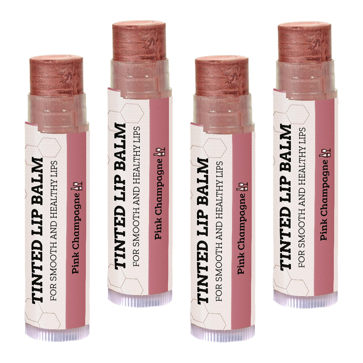 USDA Organic Lip Balm 6-Pack by Earth's Daughter Stocking Stuffers - Fruit Flavors, Beeswax, Coconut Oil, Vitamin E - Best Lip Repair Chapstick for Dry Cracked Lips - Moisturizing Lip Care