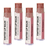 USDA Organic Lip Balm 6-Pack by Earth's Daughter Stocking Stuffers - Fruit Flavors, Beeswax, Coconut Oil, Vitamin E - Best Lip Repair Chapstick for Dry Cracked Lips - Moisturizing Lip Care