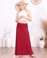 Popana Womens Long Maxi Skirt - Made in USA Long Skirts for Women Trendy - Casual Convertible Sundress Plus Size Maxi Skirt