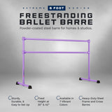 VITA Barre Portable Freestanding Double Ballet Barre, Extreme, Steel | Fixed Height, Made in USA, Home or Gym Exercise Equipment for Kids & Adults | Dance, Fitness, Pilates