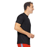 Expert Brand USA-Made Men's Oxymesh Crewneck Short Sleeve Active T-Shirt for Sports Hiking Running Gym