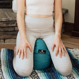 Hugger Mugger Zafu Meditation Cushion - Support in Cross-Legged Sitting, Buckwheat Filled, Durable Fabric, Convenient Handle, Handmade in USA