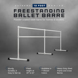 VITA Barre Portable Freestanding Double Ballet Barre, Extreme, Steel | Fixed Height, Made in USA, Home or Gym Exercise Equipment for Kids & Adults | Dance, Fitness, Pilates