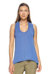 Expert Brand USA-Made Women's Soft Casual Activewear Siro V-Neck Racerback