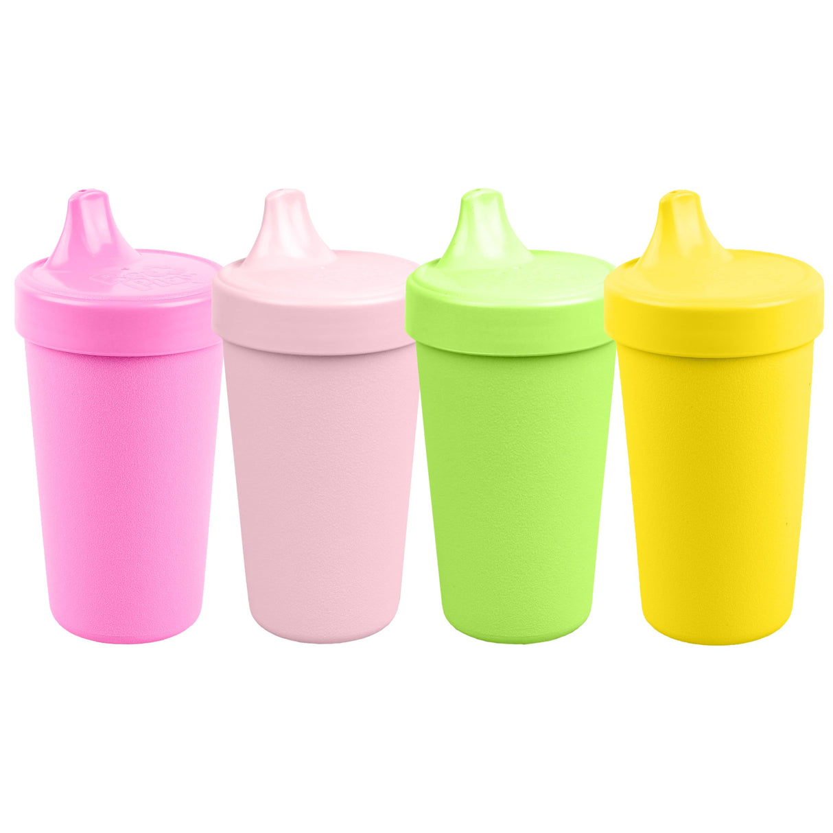 Re-Play Made in USA 10 Oz. Sippy Cups for Toddlers, Pack of 4 - Reusable Spill Proof Cups for Kids, Dishwasher/Microwave Safe - Hard Spout Sippy Cups for Toddlers 3.13" x 6.25", Desert Roses