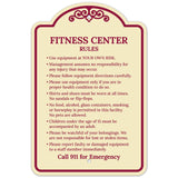 Sigo Signs, Fitness Center Rules Use Equipment at Your Own Risk Décor Sign, Green Light, 12x18 Inches, ACM, Fade Resistant, Made in USA