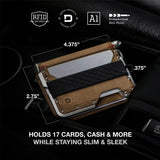 Dango Slim Minimalist Wallet for Men - RFID Blocking - Bifold, with Pen and Notebook