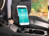 WeatherTech CupFone – Adjustable, Universal Cup Holder Phone Mount Accessory for Car – Compatible with iPhone & Other Smartphones – Open Access Design for Cell Phone Charging