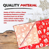 B53 100% Cotton Paisley Bandanas Made in the USA - Stylish Headband, Handkerchief, Scarf - 21 inch x 21 inch
