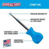 CHANNELLOCK SAW3H 3-inch Professional Scratch Awl Pick, Precision Machined Non-Magnetic, Made in USA, Molded Tri-Lobe Grip