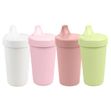 Re-Play Made in USA 10 Oz. Sippy Cups for Toddlers, Pack of 4 - Reusable Spill Proof Cups for Kids, Dishwasher/Microwave Safe - Hard Spout Sippy Cups for Toddlers 3.13" x 6.25", Desert Roses