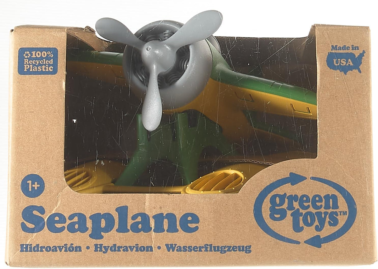 Green Toys Seaplane in Green Color - BPA Free, Phthalate Free Floatplane for Improving Pincers Grip. Toys and Games ,9 x 9.5 x 6 inches